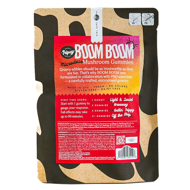 Tripsy Boom Boom Microdose Mushroom Gummies - Raspberry Lemonade Back