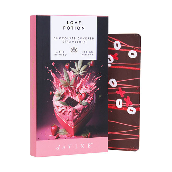 deVINE Delta 9 THC + CBD Confections Chocolate Bar - Calm Leaf