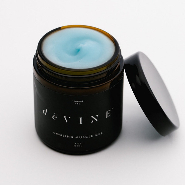 deVINE Cooling CBD Muscle Gel - Opened