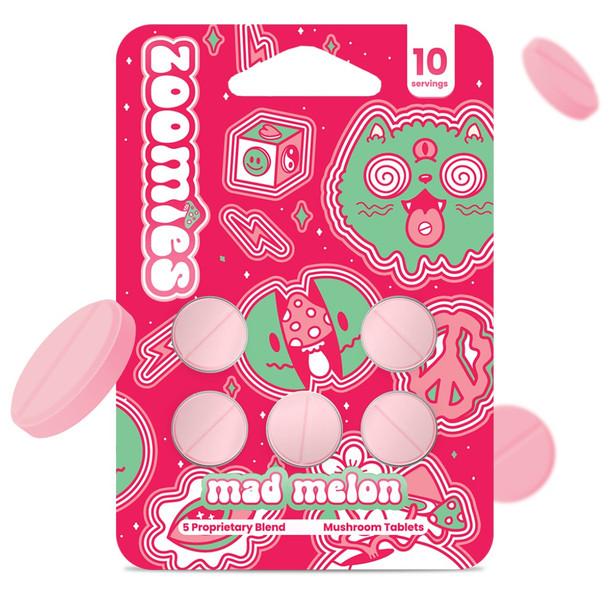 Zoomies Mushroom Tablets - Mad Melon