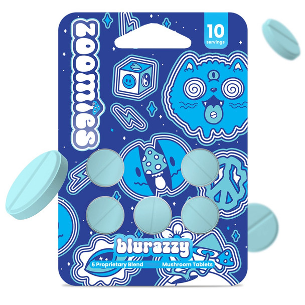 Zoomies Mushroom Tablets - Bluerazzy