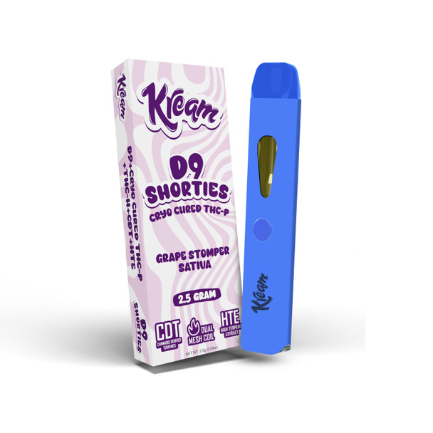 Kream D9 Shorties 2.5G Disposable Vape Pen - Grape Stomper