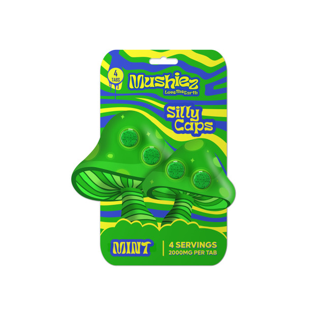 Mushiez Silly Caps - Mint Front