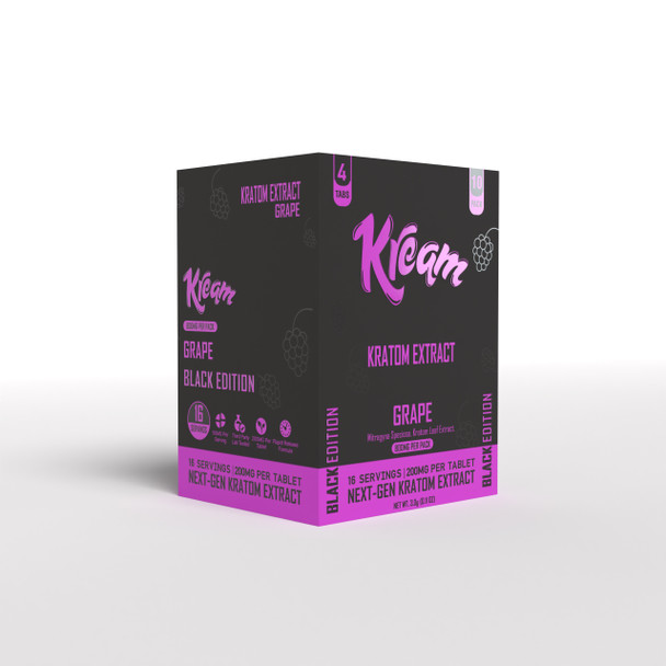 Kream Kratom Extract Black Edition MIT Tablets - Grape Case