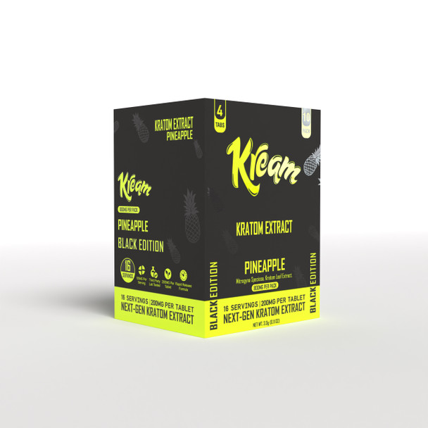Kream Kratom Extract Black Edition MIT Tablets - Pineapple Case