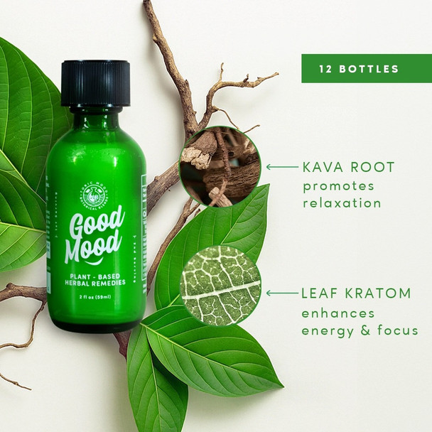 Good Mood Kava + Kratom Extract Shot - What's Inside