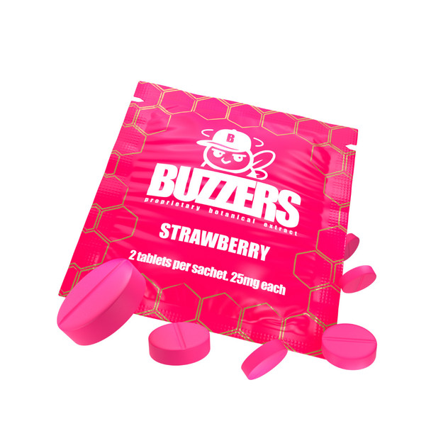 Buzzers Proprietary Botanical Extracts Tablets - Strawberry