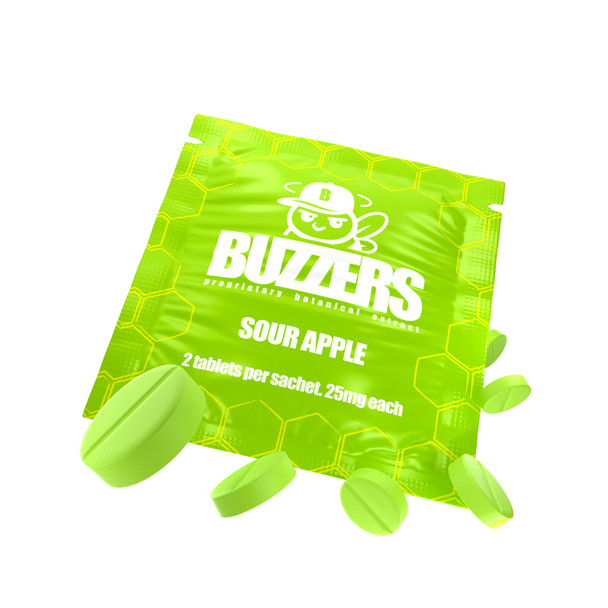 Buzzers Proprietary Botanical Extracts Tablets - Sour Apple