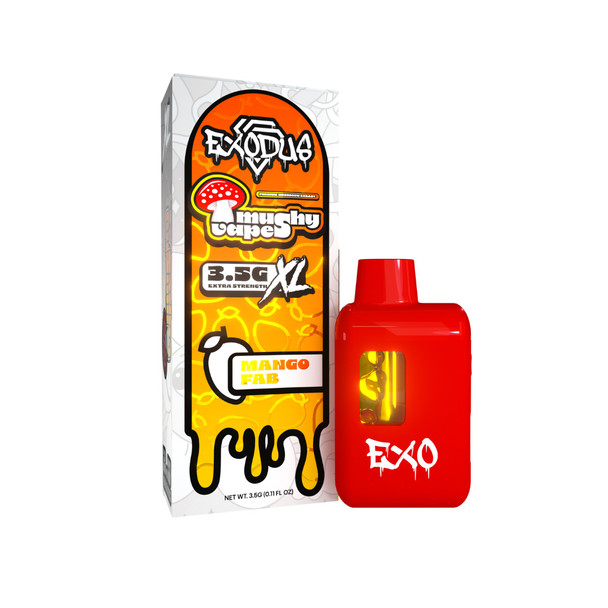 Exodus Mushy Mushroom Extract 3.5G XL Disposable Vape Pen - Mango Fab