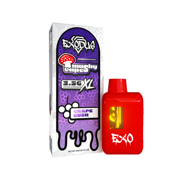 Exodus Mushy Mushroom Extract 3.5G XL Disposable Vape Pen - Grape Gush
