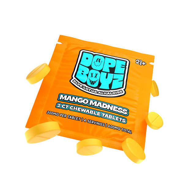 Dope Boyz Blue Lotus Alkaloids Chewable Tablets - Mango Madness