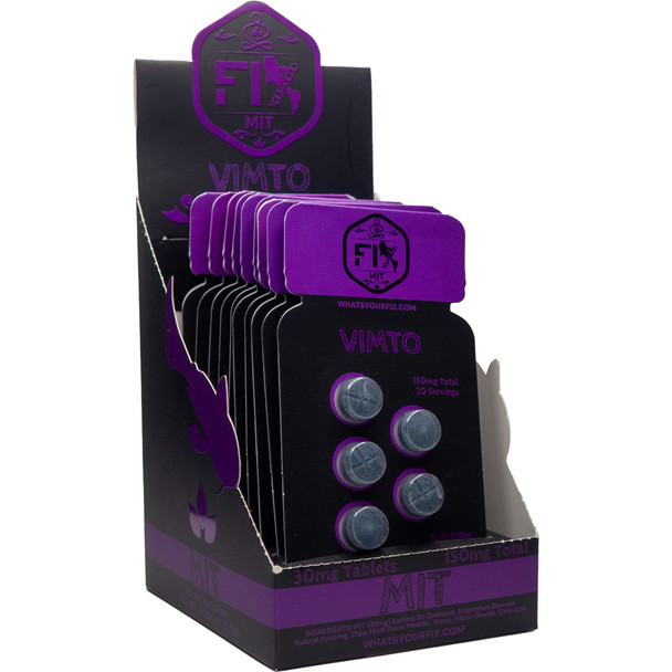 FIX MIT 5 Pack Kratom Tablets - Vimto Display
