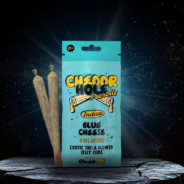 Cheddr Hash Holes Exotic THCA Flower Pre-Rolls - Blue Cheese