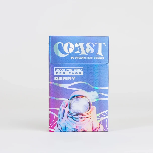 Coast Organic CBD Hemp Smokes - Berry