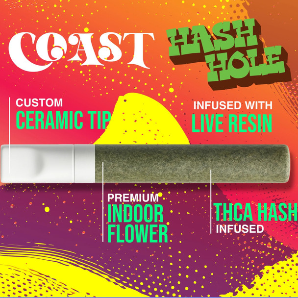Coast THCA Hash Holes 2G Blunt - Breakdown