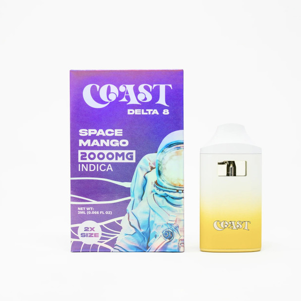 Coast Delta 8 THC 2G Disposable Vape Pen - Space Mango