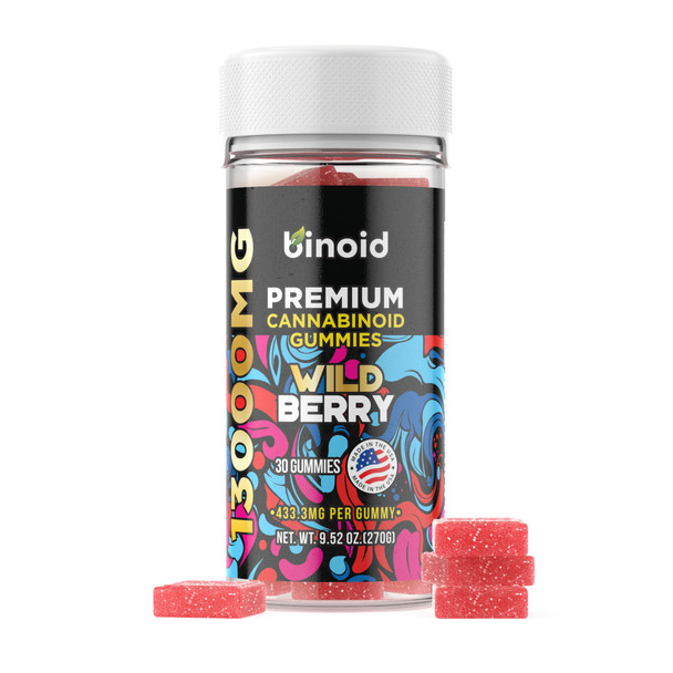 Binoid 13,000mg Good Luck Gummies - Wild Berry