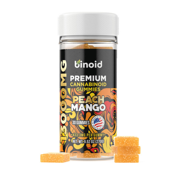Binoid 13,000mg Good Luck Gummies - Peach Mango