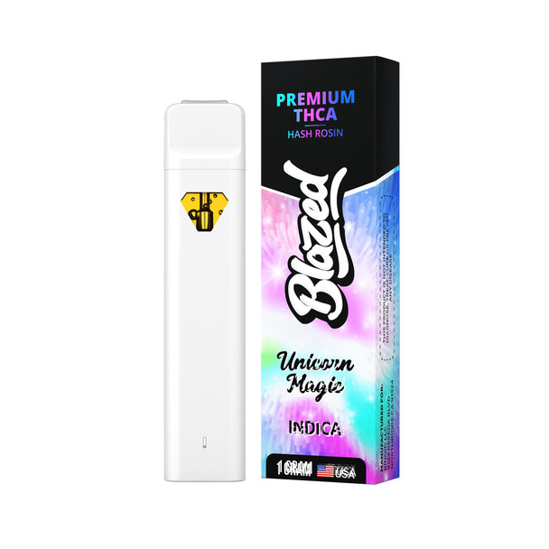 Blazed Hash Rosin THCA 1G Disposable Vape Pen - Unicorn Magic