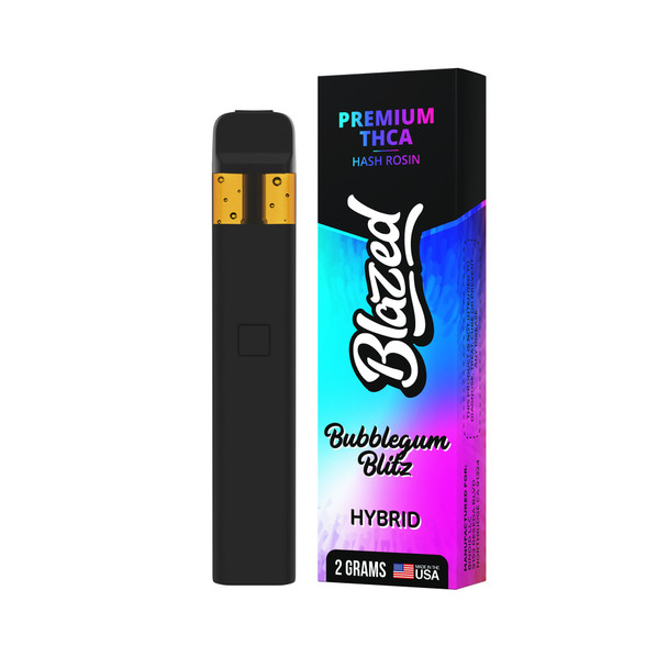 Blazed Hash Rosin THCA 2G Disposable Vape Pen - Bubblegum Blitz