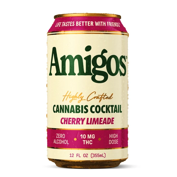 Amigos Delta 9 THC 10mg Cannabis Cocktail - Cherry Limeade Front