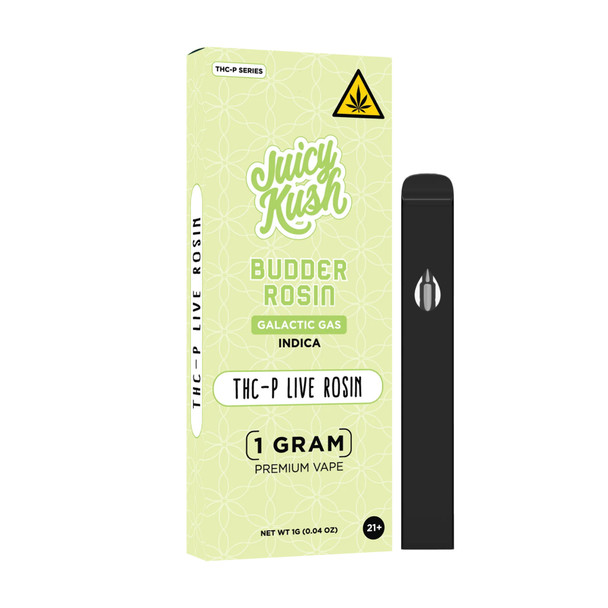 Juicy Kush THC-P Budder Live Rosin 1G Disposable Vape Pen - Galactic Gas