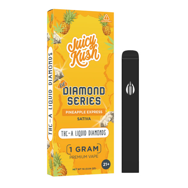Juicy Kush THCA Liquid Diamonds 1G Disposable Vape Pen - Pineapple Express