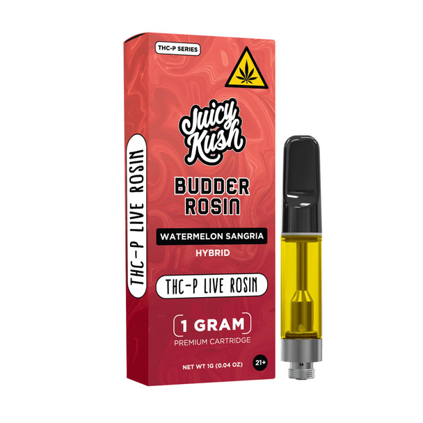 Juicy Kush THC-P Budder Live Rosin 1G Vape Cartridge - Watermelon Sangria