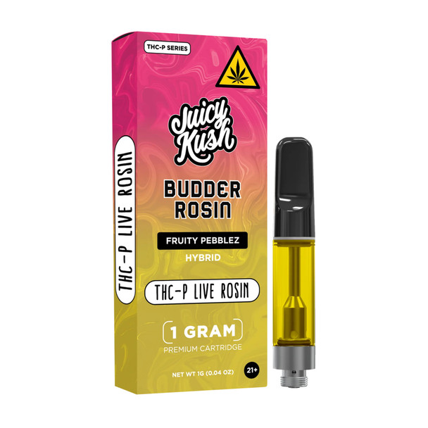 Juicy Kush THC-P Budder Live Rosin 1G Vape Cartridge - Fruity Pebblez