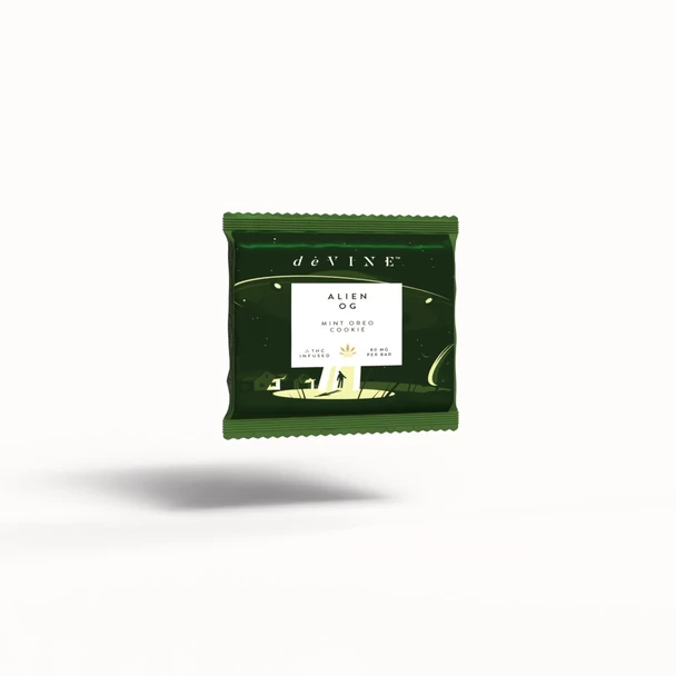 deVINE Delta 9 THC + CBD Confections Chocolate Bar Minis - Alien OG