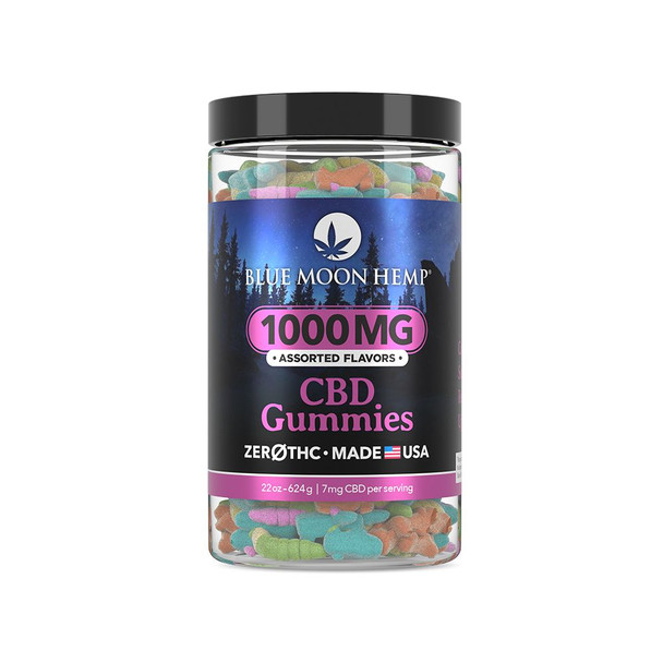 Blue Moon Hemp CBD Gummies Jar - 1000mg