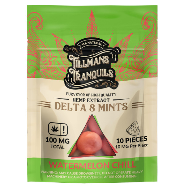 Tillmans Tranquils Delta 8 THC Mints - Calm Leaf