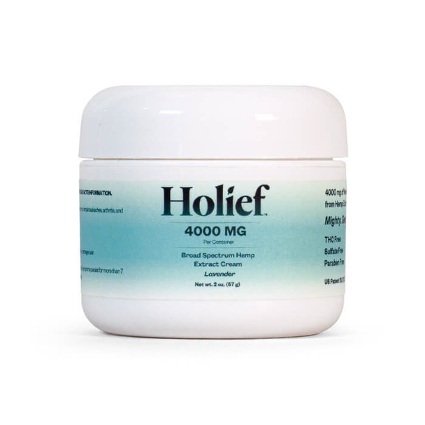Holief Broad Spectrum CBD Holi-Wonder Muscle + Skin Relief Lavender Cream - Front