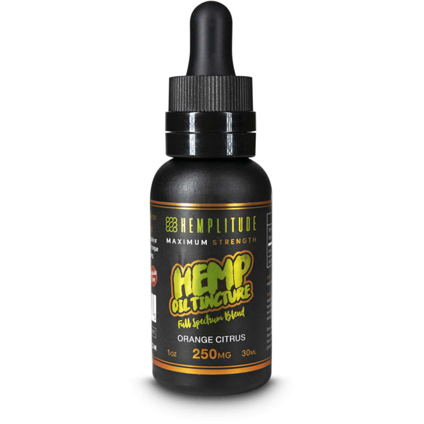 Hemplitude Full Spectrum Hemp CBD Oil Tincture - Orange Citrus 250mg