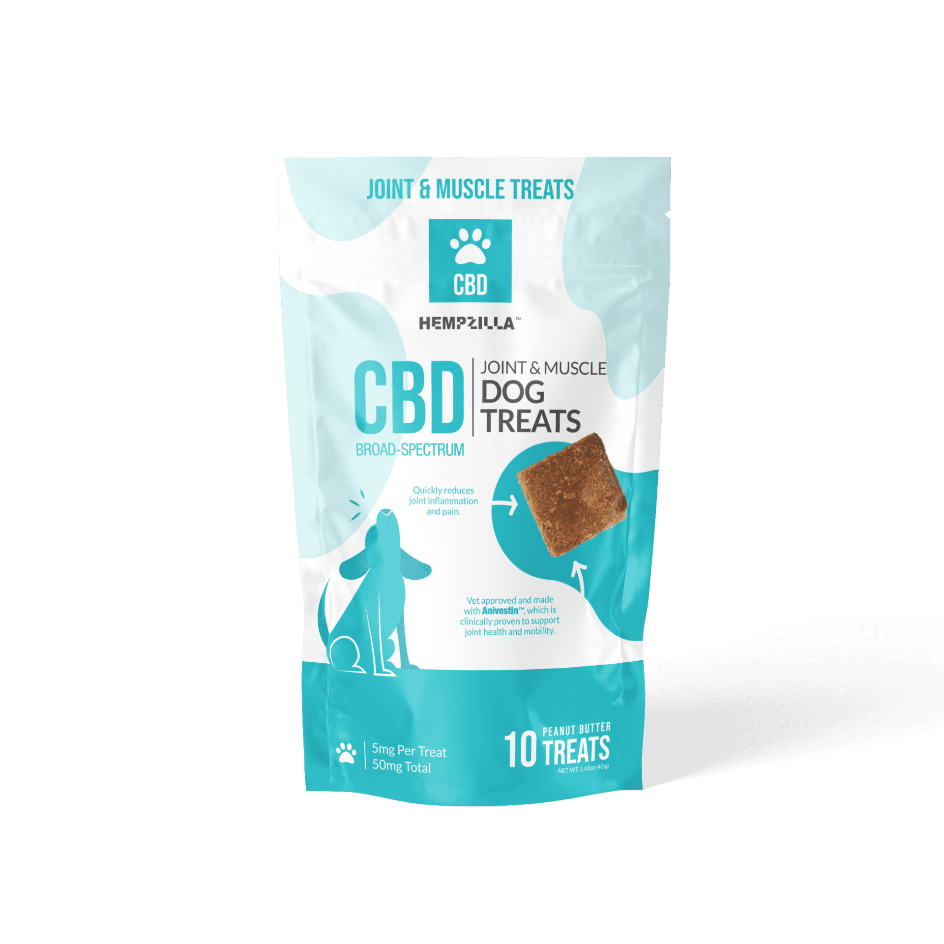 Hempzilla Broad Spectrum Hemp CBD Joint and Muscle Dog Treats