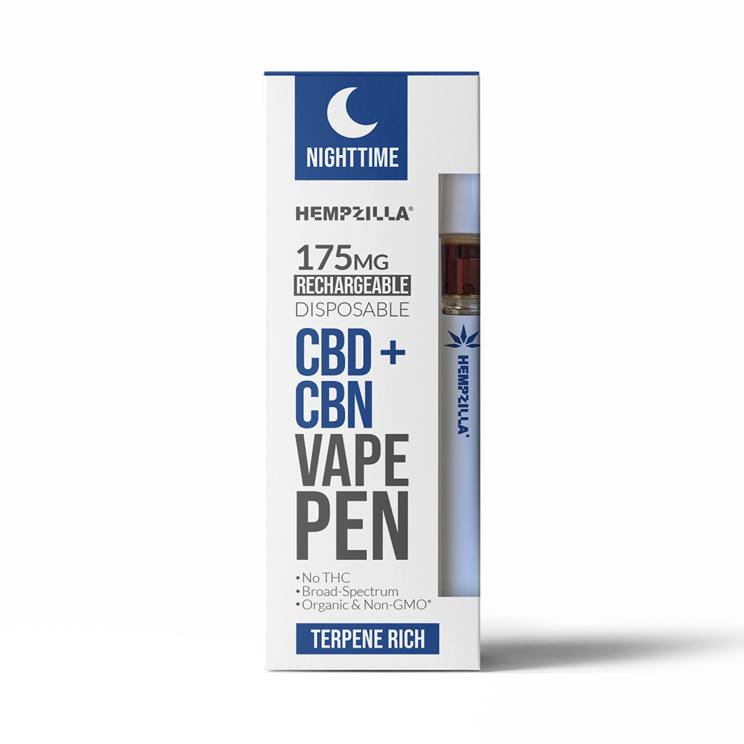 Hempzilla Broad Spectrum Hemp CBD + CBN Nighttime Disposable Vape