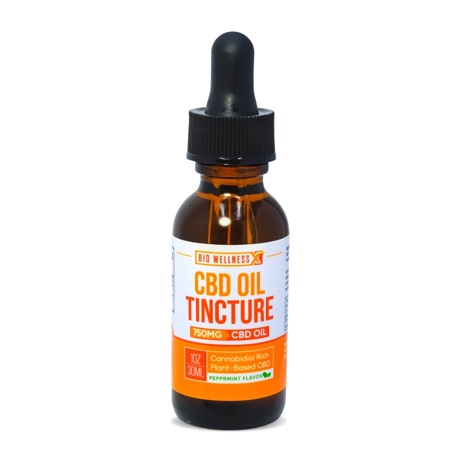 BioWellnessX Pure Hemp CBD Isolate Oil Tincture - Calm Leaf