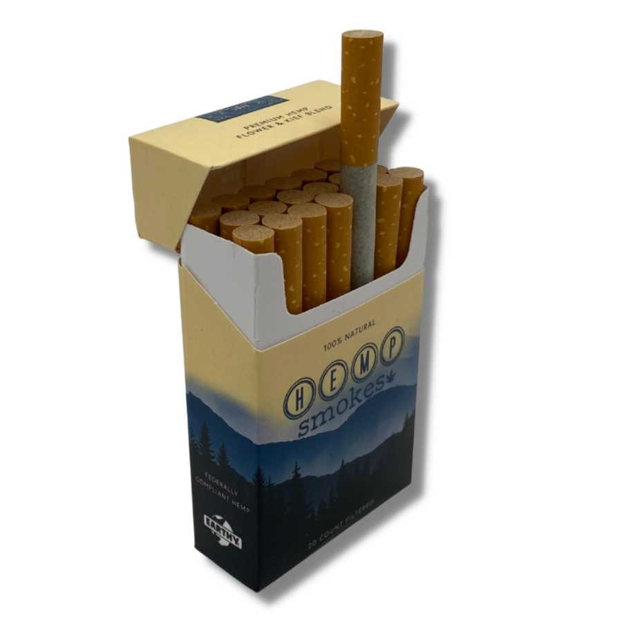 BioWellnessX Premium Hemp CBD Flower & Kief Blend Cigarettes