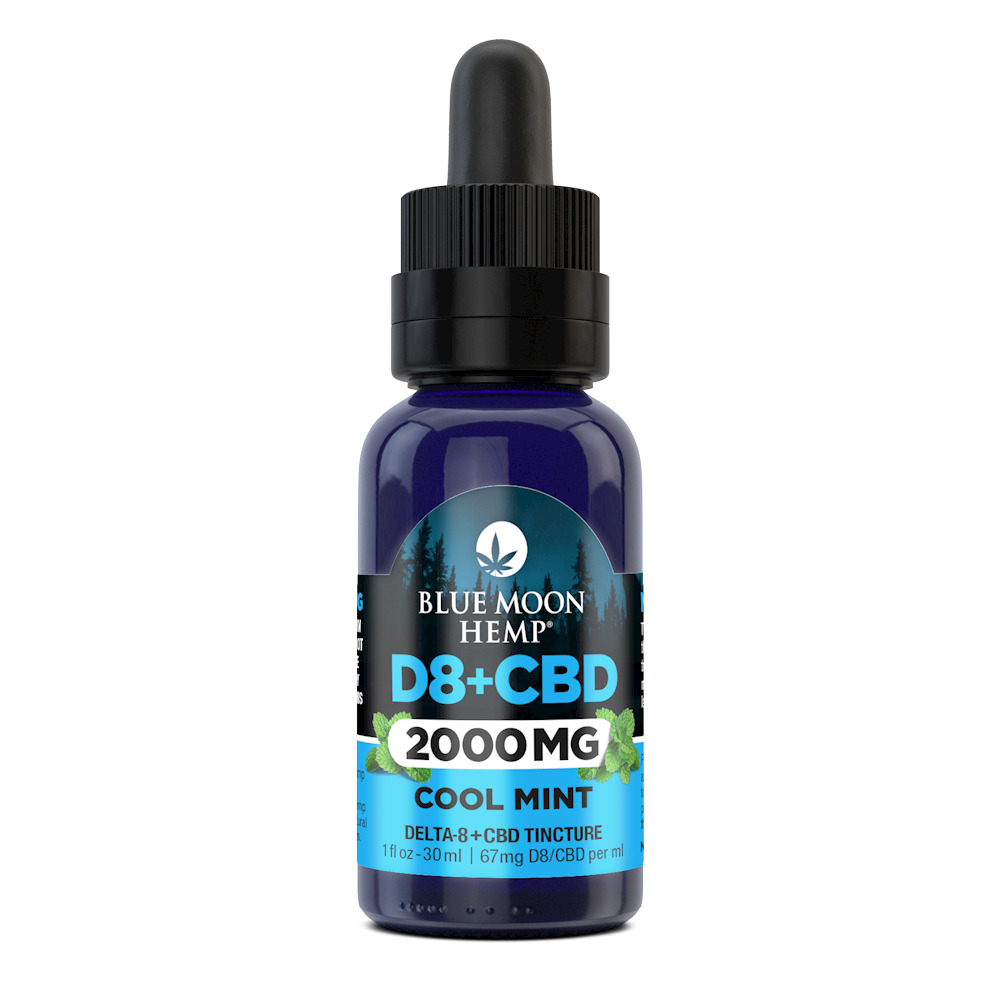 Blue Moon Hemp Delta 8 THC + CBD Tincture - Calm Leaf