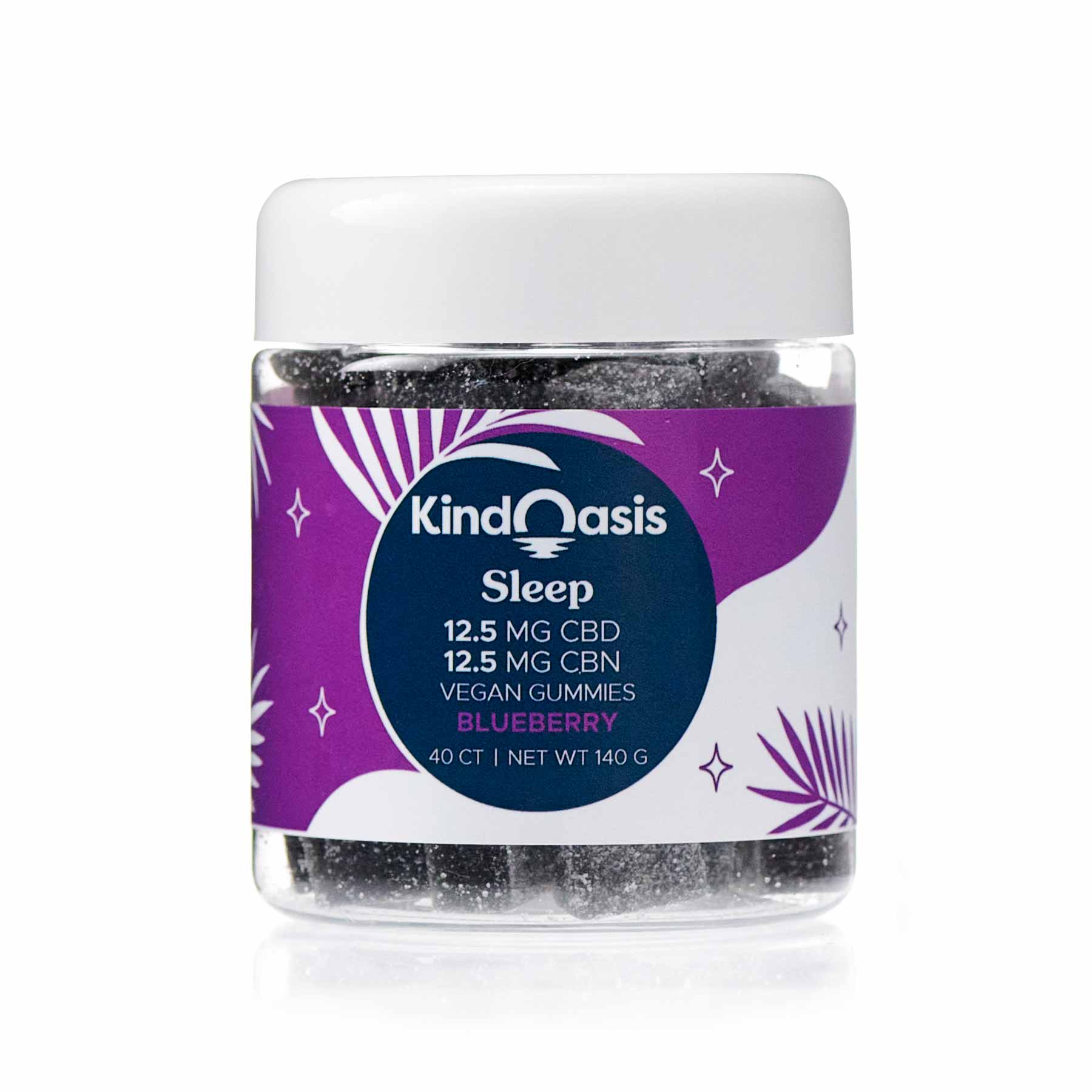 Kind Oasis CBD + CBN Sleep Gummies - Calm Leaf