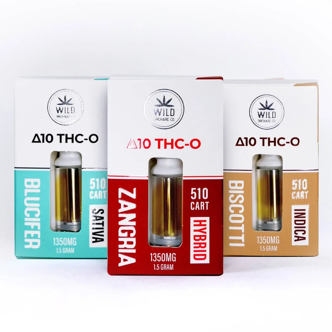 Wild Orchard Delta 10 THC + THCO Acetate Vape Cartridge The Calm Leaf