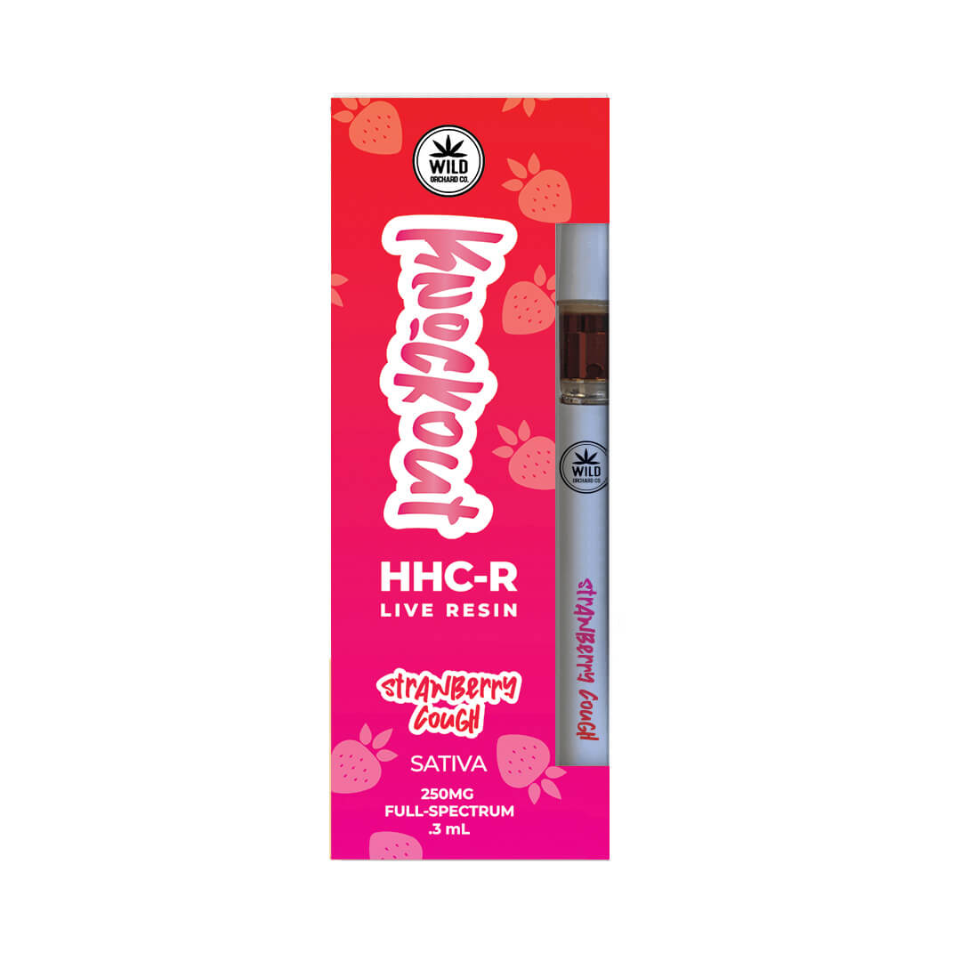 Wild Orchard Knockout HHC-R Live Resin Disposable Vape Pen - Calm Leaf