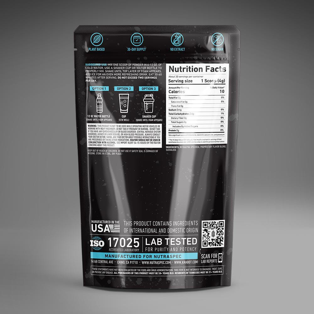 Krabot NutraSpec Morning Blend Cherry Ice Flavored Kratom Powder