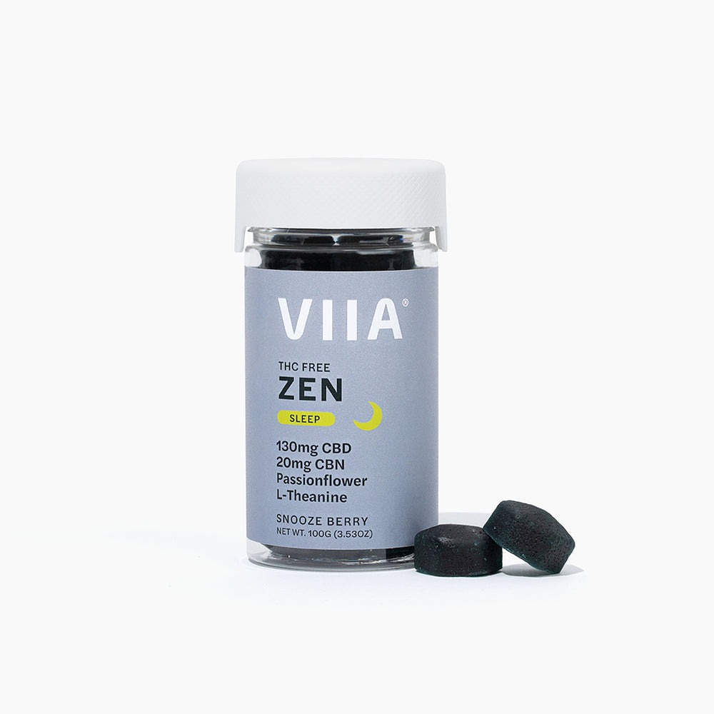 VIIA Zen CBD + CBN Sleep Gummies - Calm Leaf