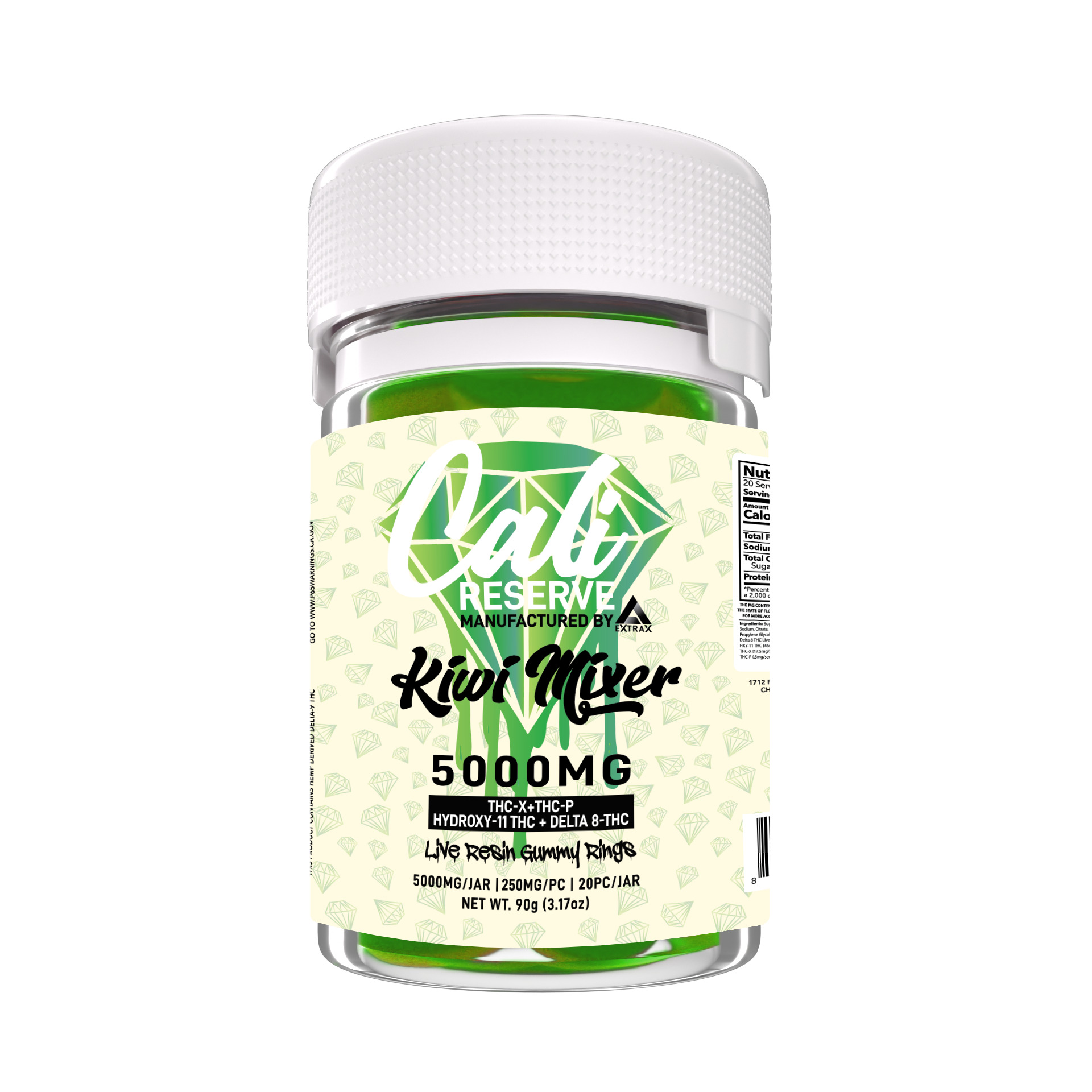 Cali Reserve THC-X + THC-P + D8 + Hydroxy-11 THC Live Resin Gummy