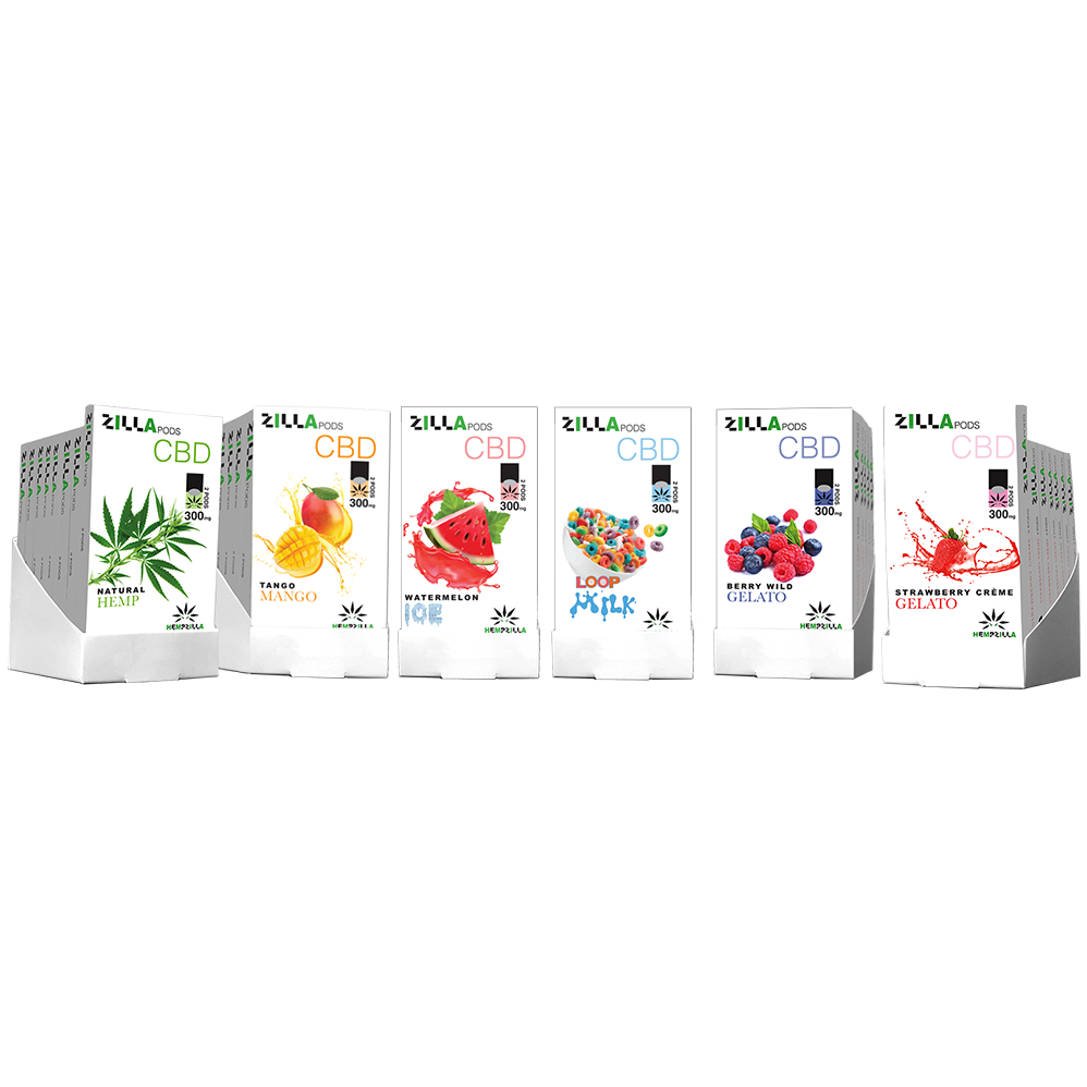 cbd pods for juul Hempzilla Broad Spectrum Hemp CBD Juul Compatible Vape Pod