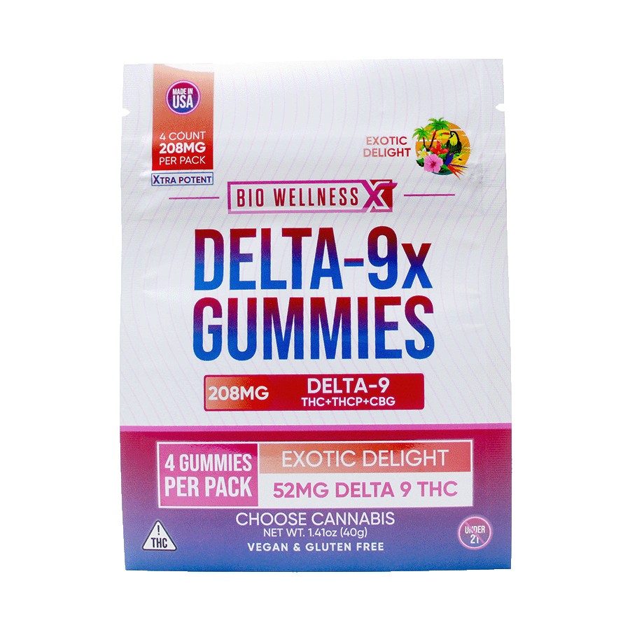 BioWellnessX Delta-9x THC Gummies - Calm Leaf