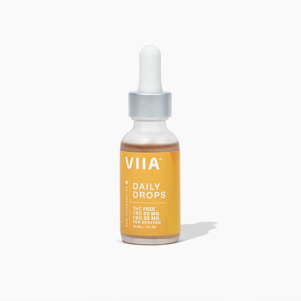 VIIA Broad Spectrum CBD + CBG Daily Drops - Calm Leaf
