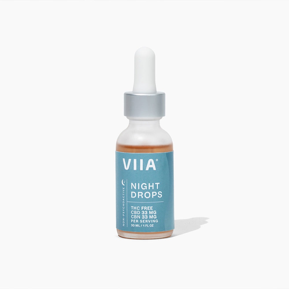 VIIA Broad Spectrum CBD + CBN Night Drops - Calm Leaf
