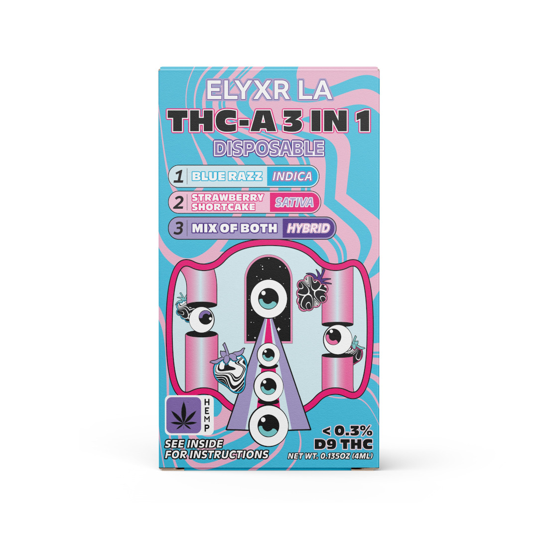 Elyxr 40% THCA 3-in-1 4G Live Resin Disposable Vape Pen - Calm Leaf